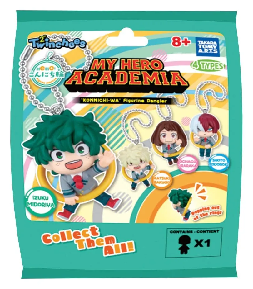 My Hero Academia Konnichi-wa Danglers Keychains 3 cm Blind Bag - 1 Unidade